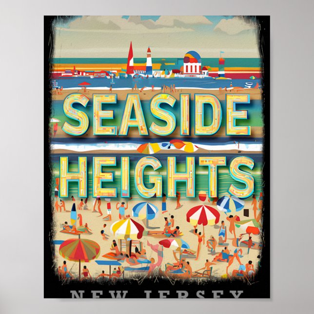 Seaside Heights New Jersey Nj Beachside Bliss Sd26 Poster (Front)