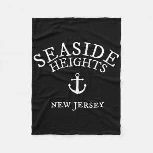 Seaside Heights Nj Shirt, New Jersey Sea Town Fleece Blanket