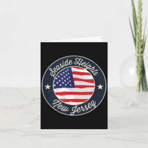 Seaside Heights - Patriotic New Jersey Souvenir Card