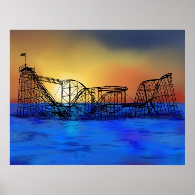 Seaside Heights Roller Coaster Poster (Front)