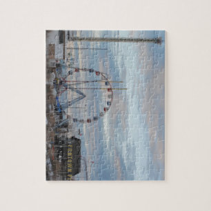 Seaside Heights Sunrise Funtown Pier Jersey Shore Jigsaw Puzzle