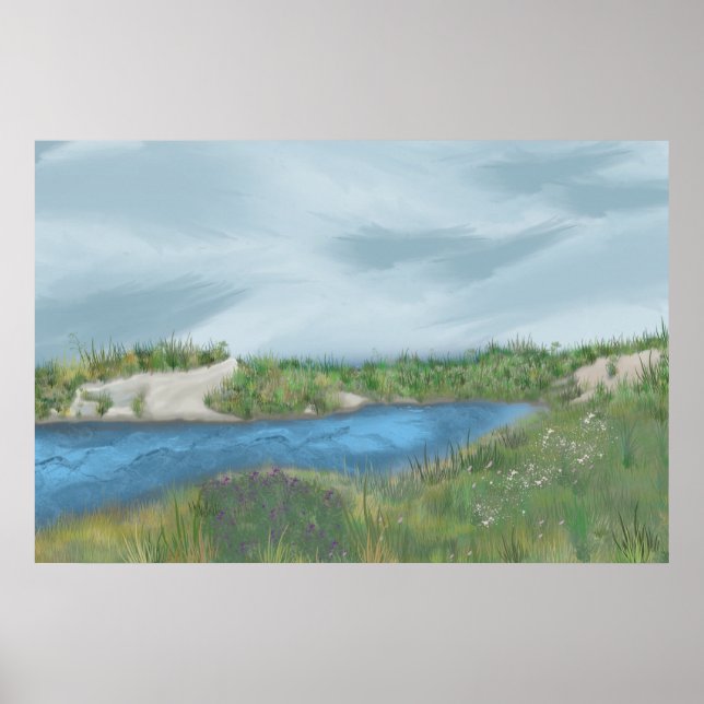 Seaside Inlet Canvas Print (Front)