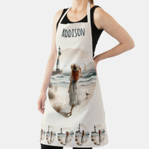 Seaside Lighthouse Stroll Apron