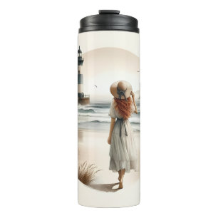 Seaside Lighthouse Stroll Thermal Tumbler