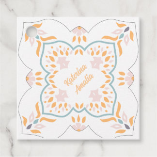 Seaside Mosaic Favour Tag