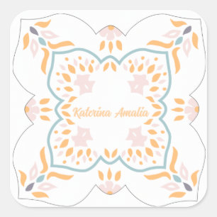 Seaside Mosaic Square Sticker