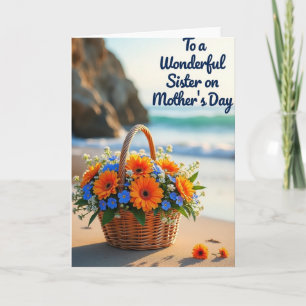 Seaside Mothers Day Sister Card