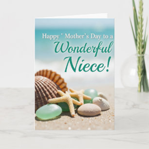 Seaside Mothers Day Wishes Card