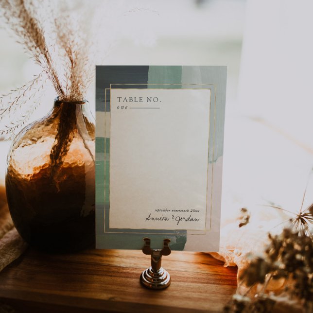 Seaside Ocean Glass | Table Number Card (Creator Uploaded)