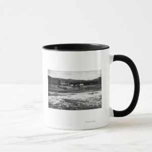 Seaside, Oregon Beach and Hotel Moore Photograph Mug