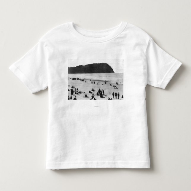 Seaside, Oregon Beach and Tillamook Head Toddler T-Shirt (Front)