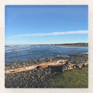 Seaside, Oregon Coast Glass Coaster