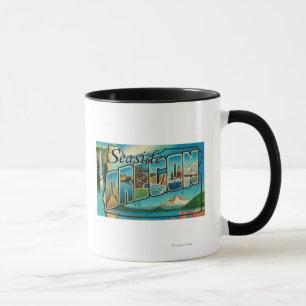 Seaside, Oregon - Large Letter Scenes 2 Mug