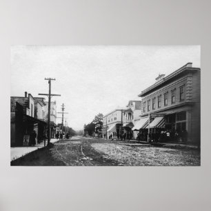 Seaside, Oregon Main Street View Photograph Poster