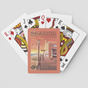 Seaside, OregonAquarium View Playing Cards