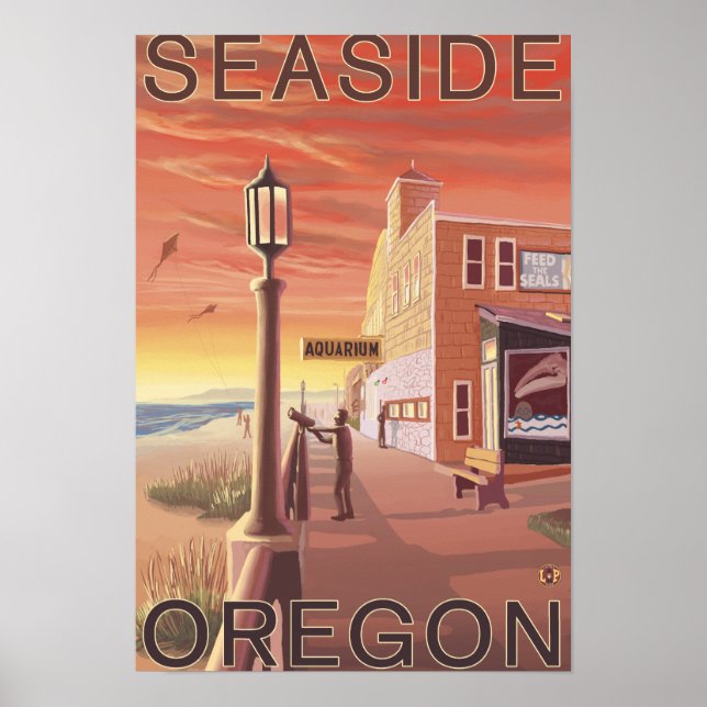 Seaside, OregonAquarium View Poster (Front)