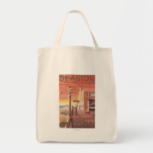 Seaside, OregonAquarium View Tote Bag