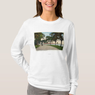 Seaside Park Drive View Showing Locomobile T-Shirt