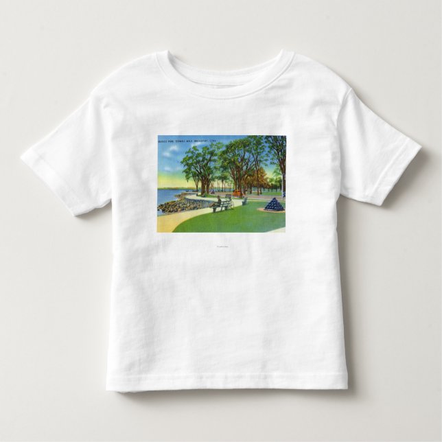 Seaside Park View of the Seawall Walk Toddler T-Shirt (Front)