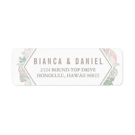 Seaside Pastels Return Address Label