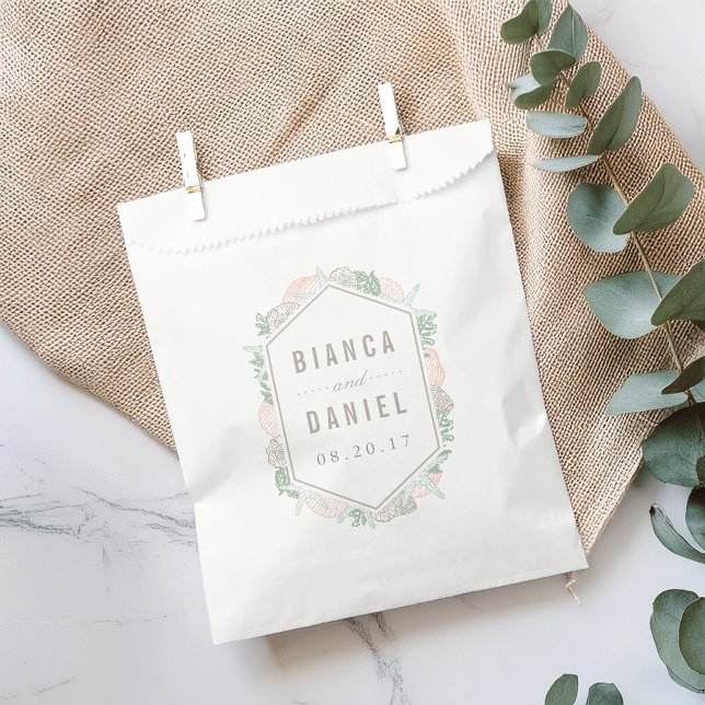 Seaside Pastels Wedding Favour Bag (Creator Uploaded)