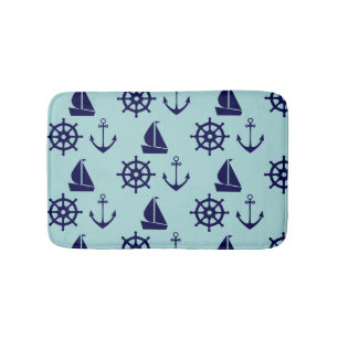 Seaside Pattern Bath Mat