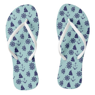 Seaside Pattern Thongs