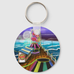 Seaside Peer Arcade Funfair Key Ring