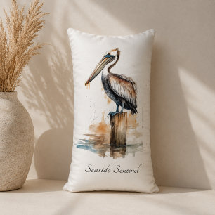 Seaside Pelican Coastal Sofa Accent Lumbar Cushion