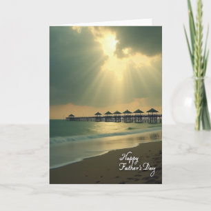 Seaside Pier Fathers Day Card