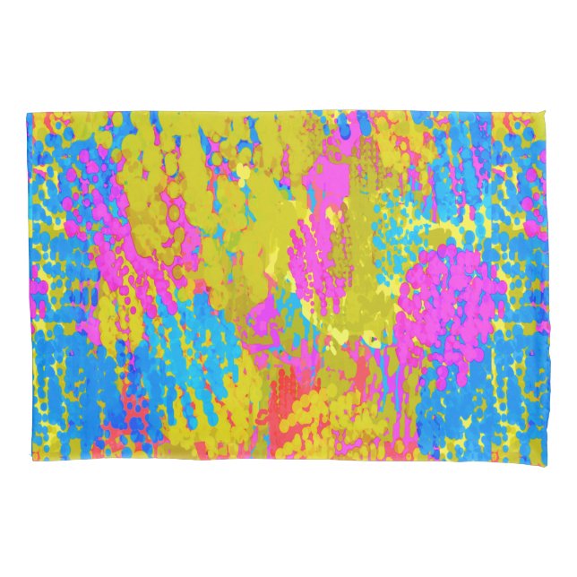 Seaside Random Splatter Pillowcase (Front)