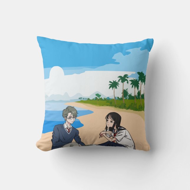 Seaside Reflections – Quiet Moments Cushion (Front)