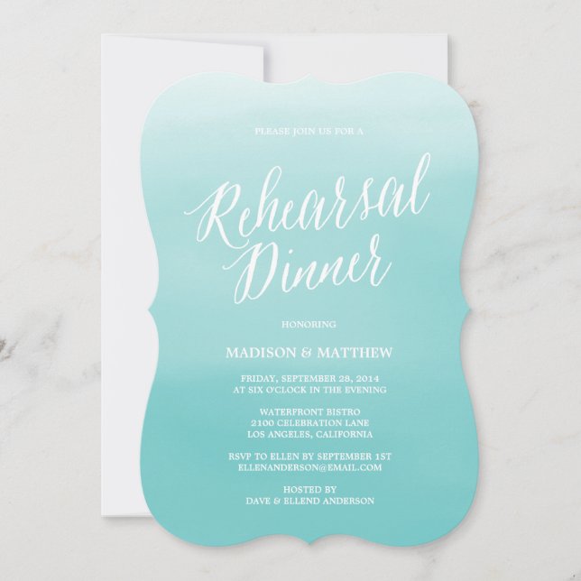Seaside | Rehearsal Dinner Invitation (Front)