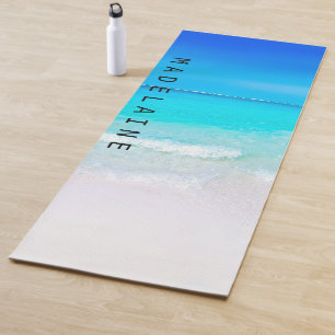 Seaside Scene Summer Ocean Beach Fitness Yoga Mat