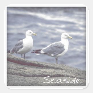 Seaside Seagulls Sticker