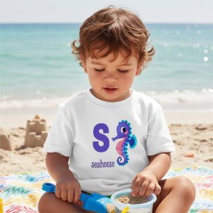 Seaside Seahorse Tee for Toddlers