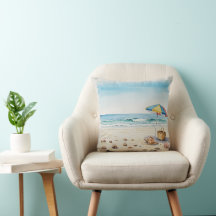 Seaside Serenity: Watercolor Beach Bliss