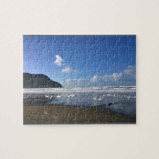 Seaside Shore in Winter Jigsaw Puzzle (Horizontal)