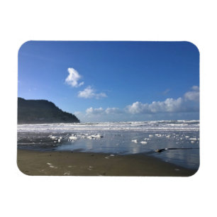 Seaside Shore in Winter, Oregon Coast Magnet