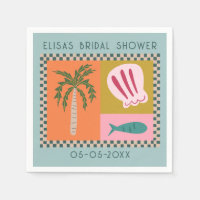 Seaside Soiree Bridal Shower Modern Cute CUSTOM