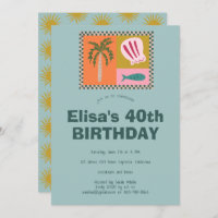 Seaside Soiree  Modern Cute CUSTOM Birthday Party