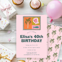Seaside Soiree Modern Cute CUSTOM Birthday Party