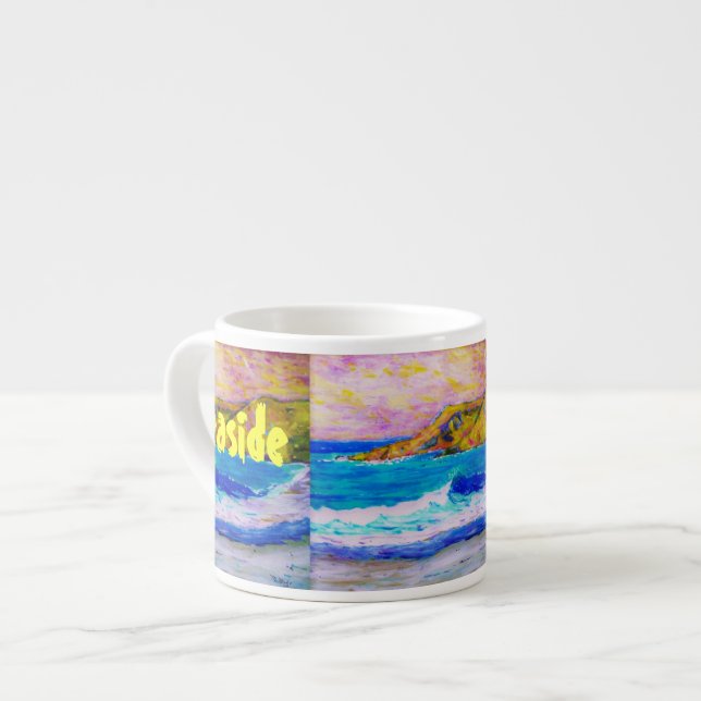 seaside solitude Art Espresso Cup (Front Left)
