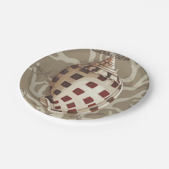 Seaside Sonnet I Paper Plate (Angled)