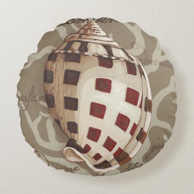 Seaside Sonnet I Round Cushion (Front)