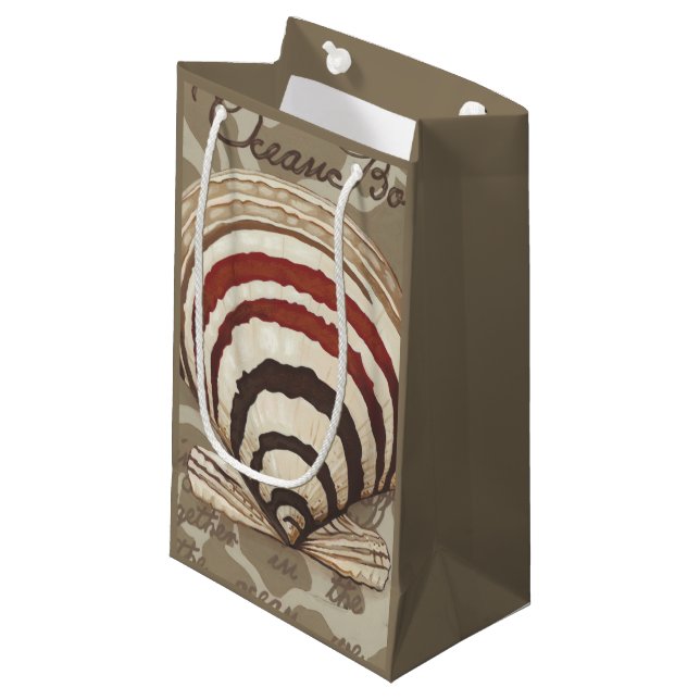 Seaside Sonnet II Small Gift Bag (Front Angled)