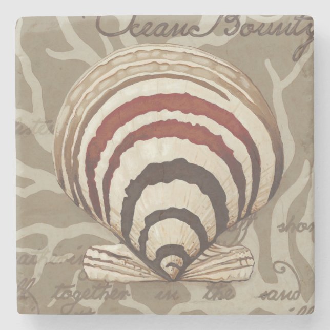 Seaside Sonnet II Stone Coaster (Front)