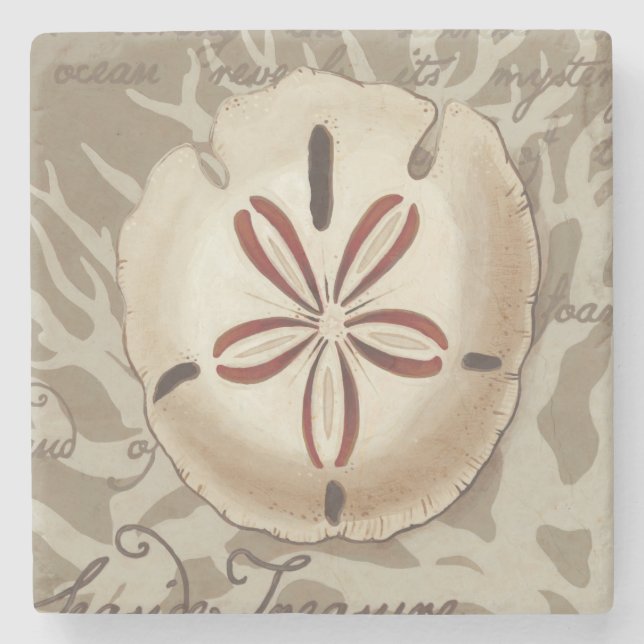 Seaside Sonnet III Stone Coaster (Front)