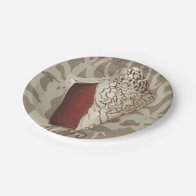 Seaside Sonnet IV Paper Plate (Angled)