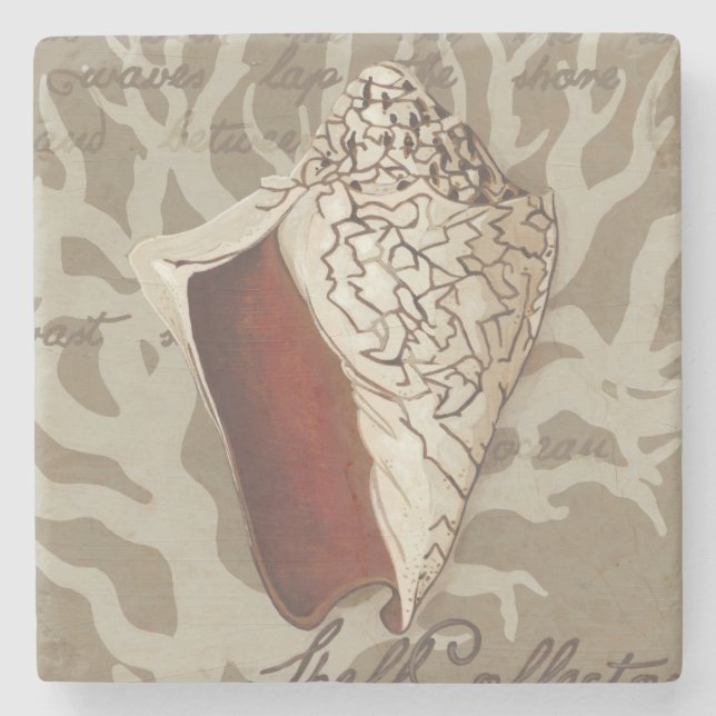 Seaside Sonnet IV Stone Coaster (Front)